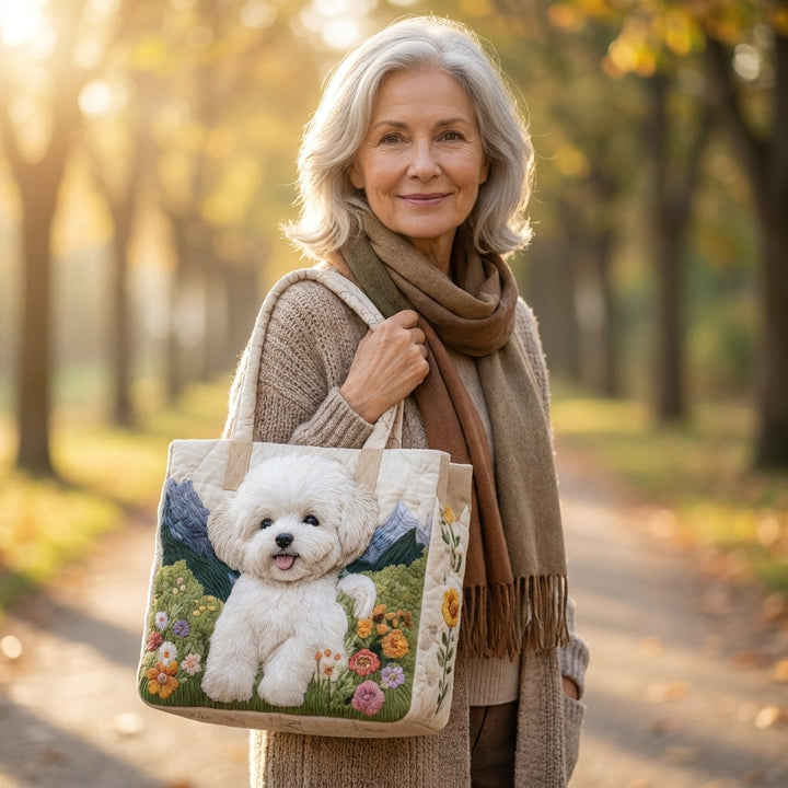 Sac Matelassé Artisan - Chien Enchanté