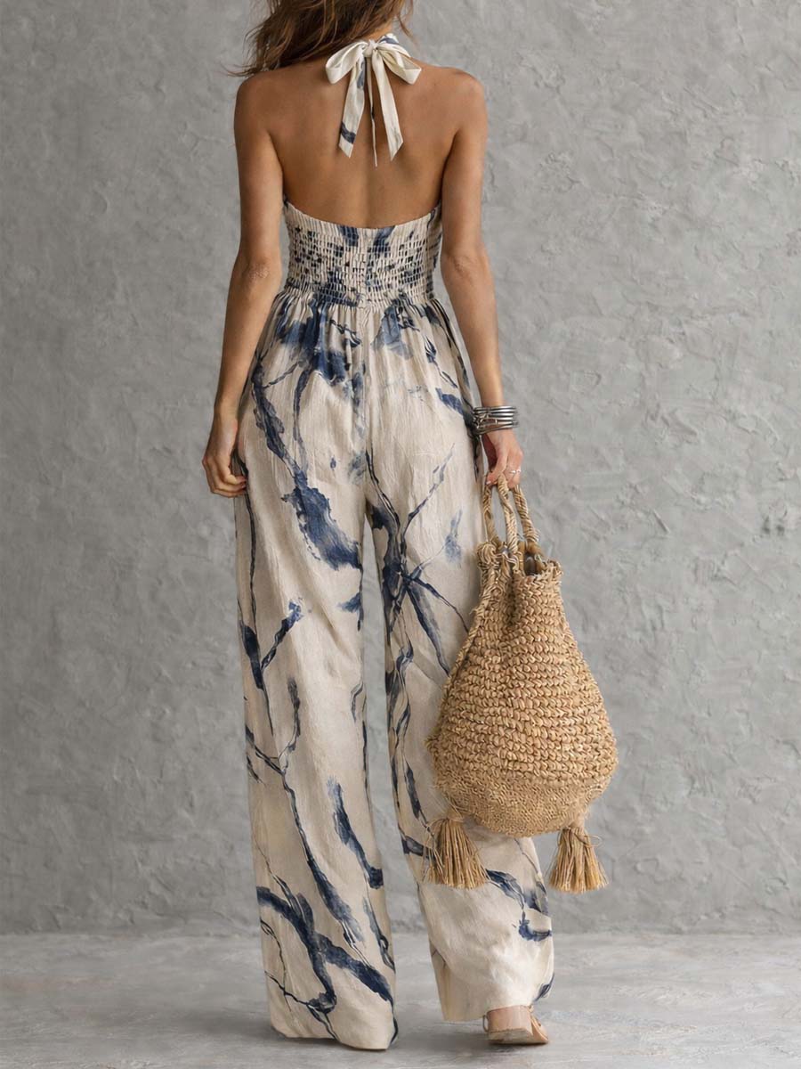 MARCELLA | COMBINAISON LARGE À COL HALTER