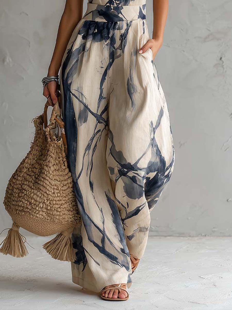 MARCELLA | COMBINAISON LARGE À COL HALTER