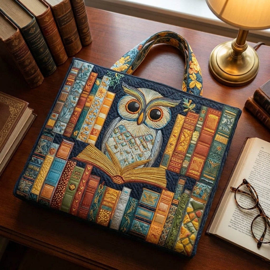 Sac Artisan - Hibou et Livres Vintage