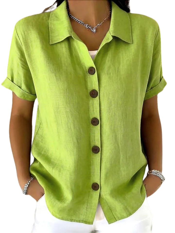 Gracie™ | Chemise Femme à Manches Courtes Détendue