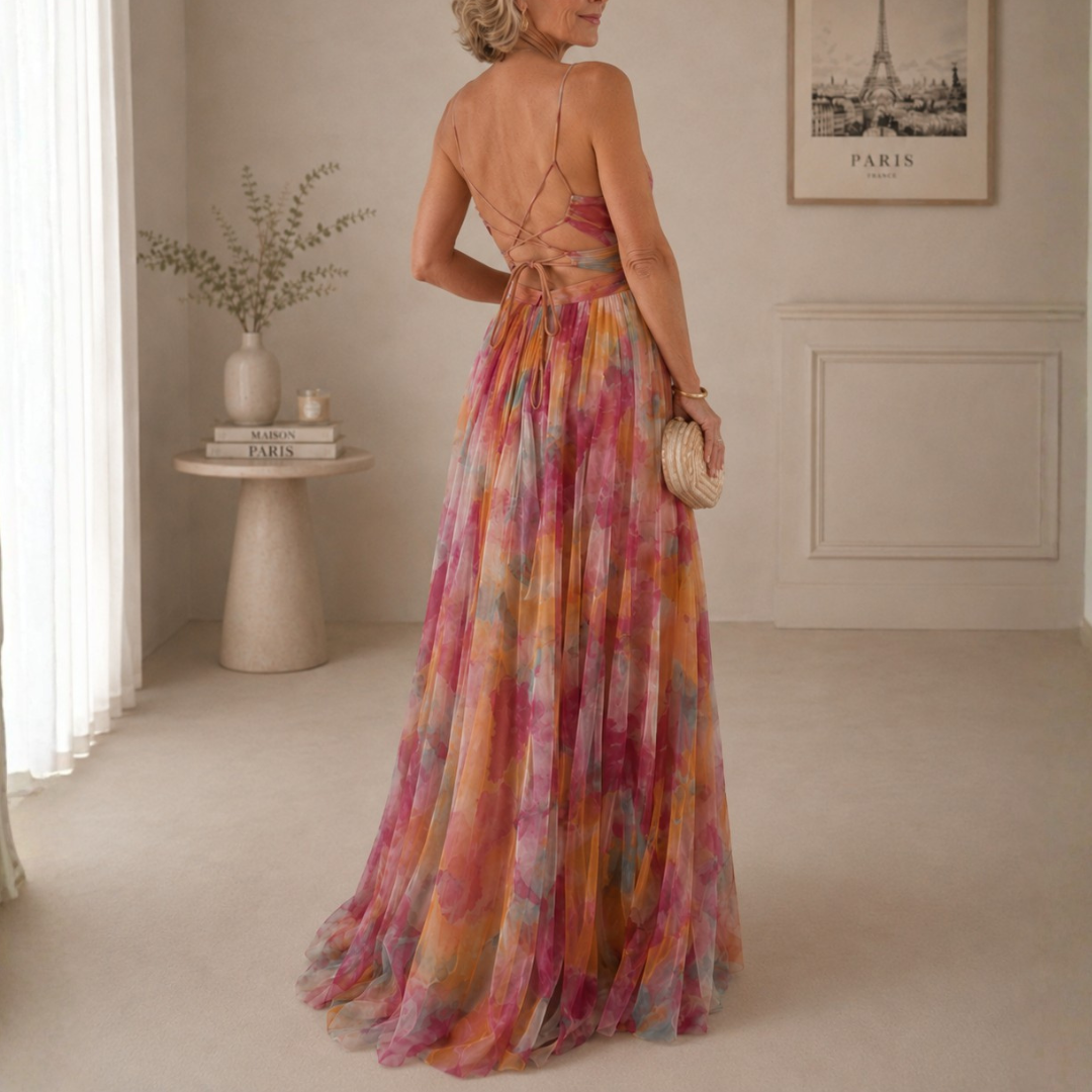 Giselle | Robe Maxi Fleurie Élégante