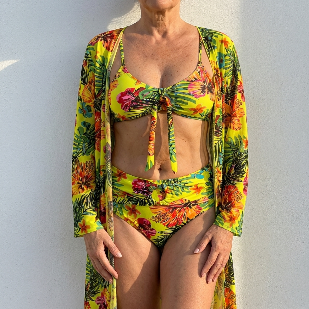 DELACROIX | Bikini 3 Pièces Élégant Tropical Marie