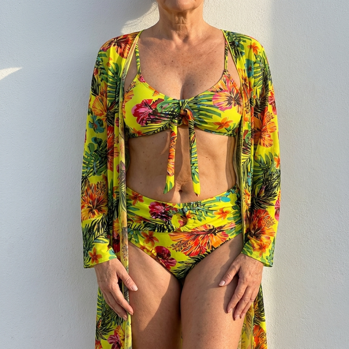 DELACROIX | Bikini 3 Pièces Élégant Tropical Marie
