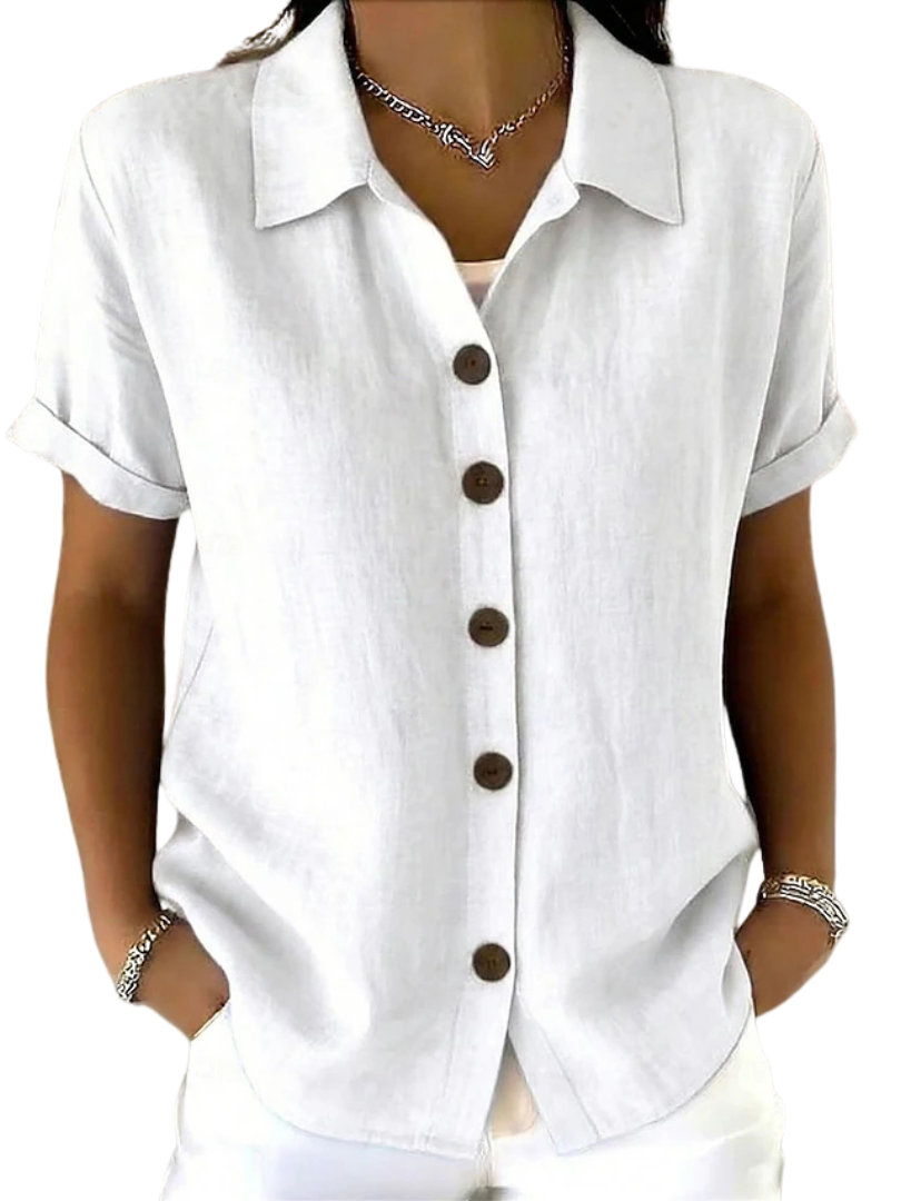 Gracie™ | Chemise Femme à Manches Courtes Détendue