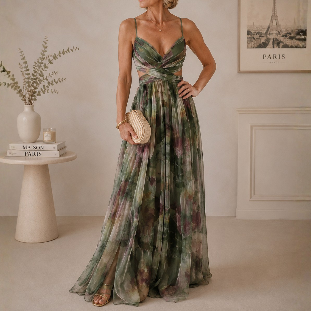 Giselle | Robe Maxi Fleurie Élégante
