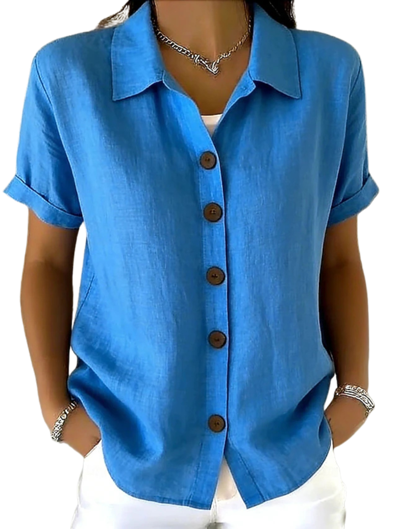 Gracie™ | Chemise Femme à Manches Courtes Détendue