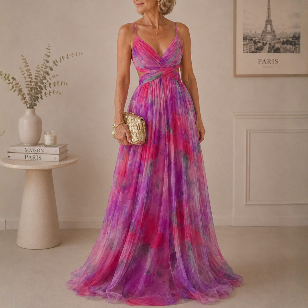 Giselle | Robe Maxi Fleurie Élégante