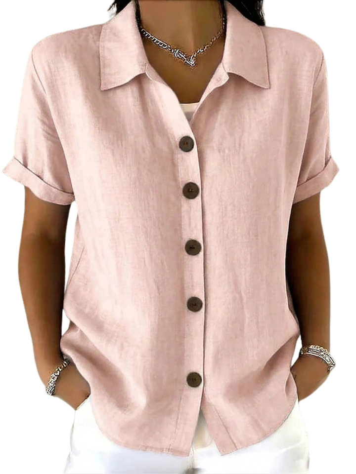 Gracie™ | Chemise Femme à Manches Courtes Détendue