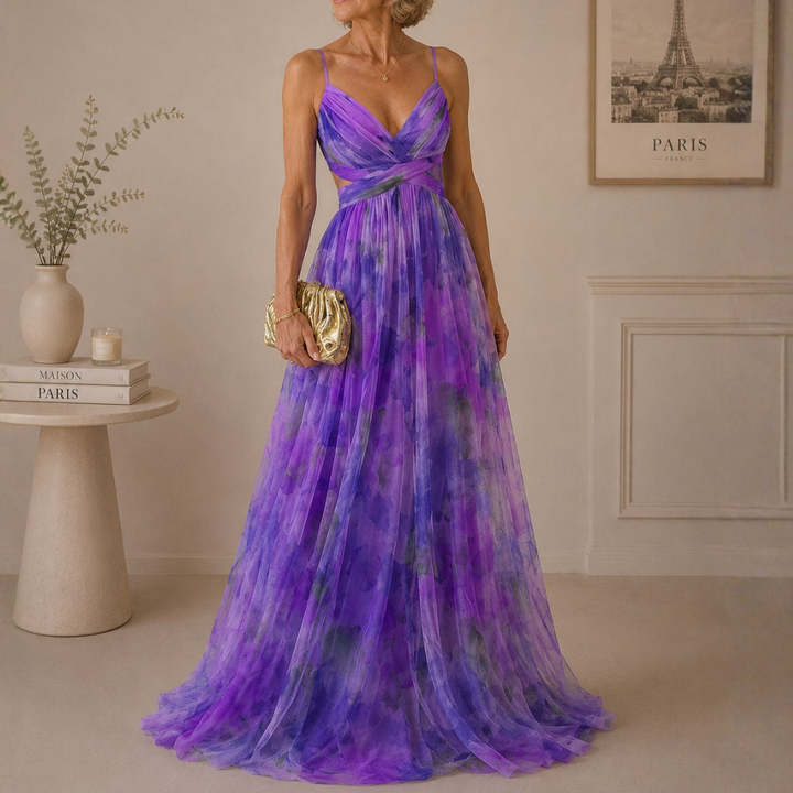 Giselle | Robe Maxi Fleurie Élégante