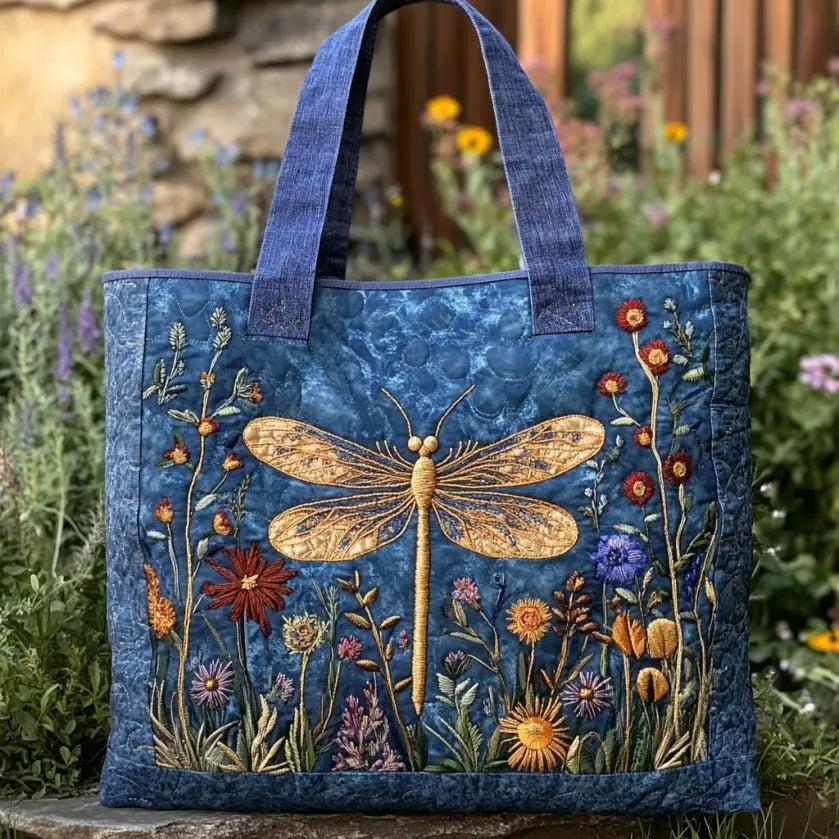 Sac matelassé - Libellule dorée
