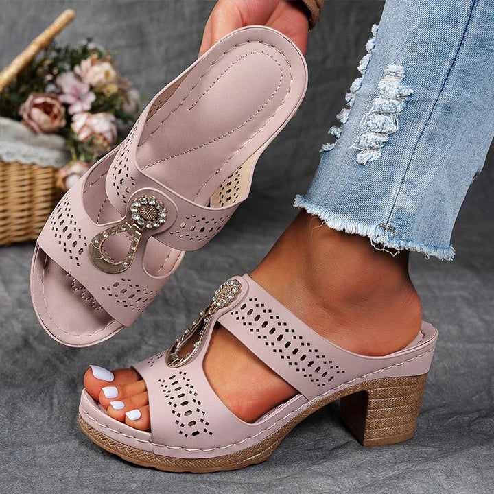 Évelyne | Sandales Orthopédiques Talons Ajourées