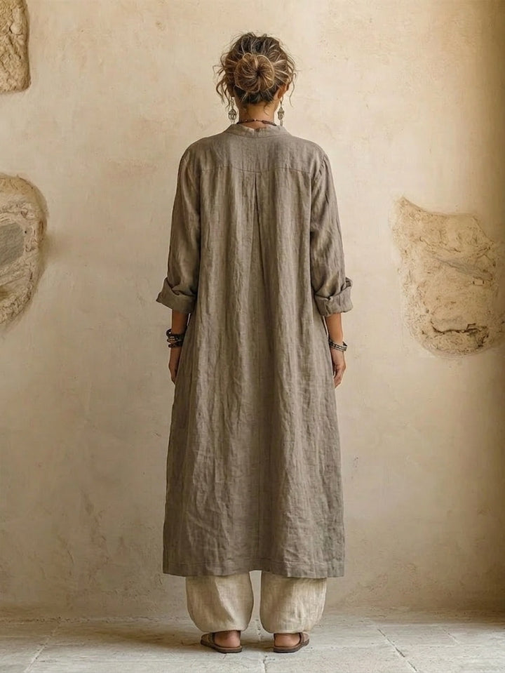 Ensemble Naturel 3 Pièces™ - Mélange de Coton et Lin de Qualité