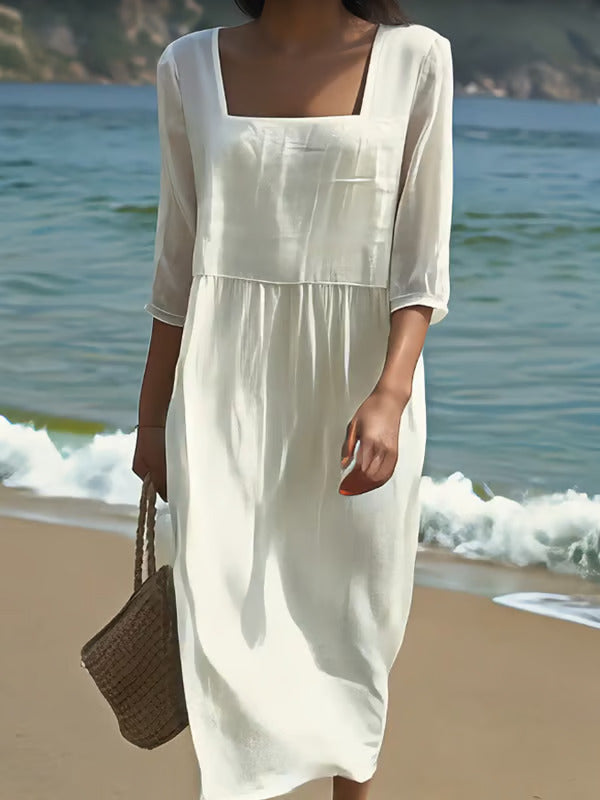 Lunelle™ | Robe d'été légère à décolleté ouvert