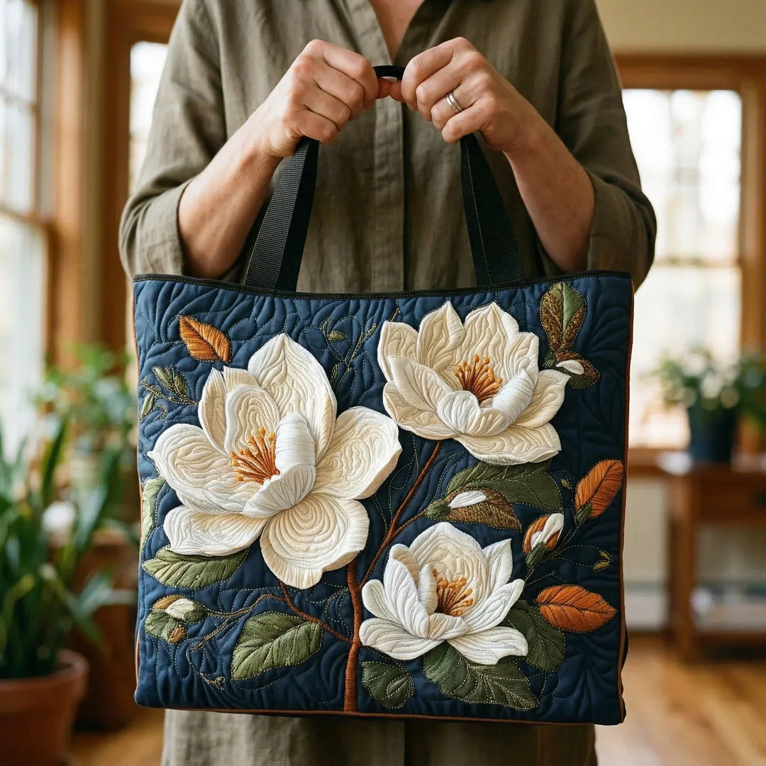 Sac Matelassé Artisan - Magnolia Délicat
