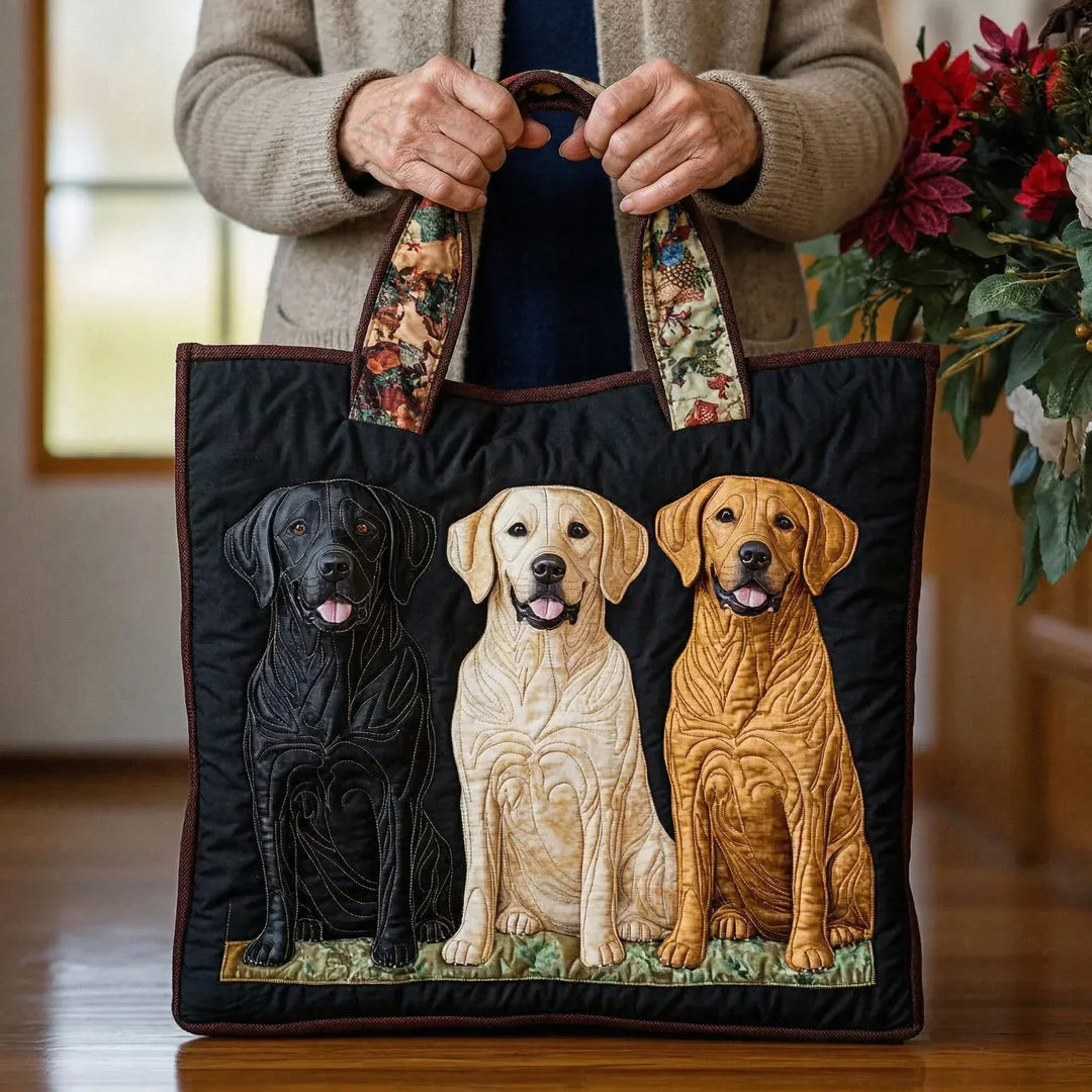 Sac fait main - Trois Labradors